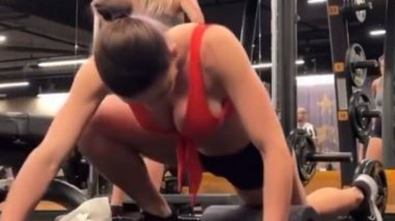 TikToker's sheer leggings mishap at the gym sparks debate on workout attire
