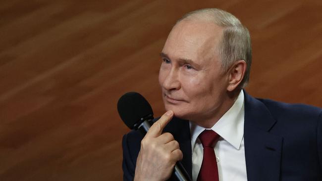 Vladimir Putin has made it clear he isn’t ready for peace. Picture: AFP.