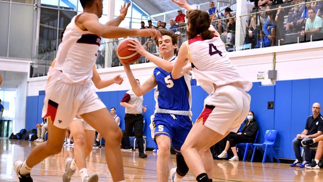 Nudgee College V BSH in Basketball Saturday August 20, 2022. Picture, John Gass