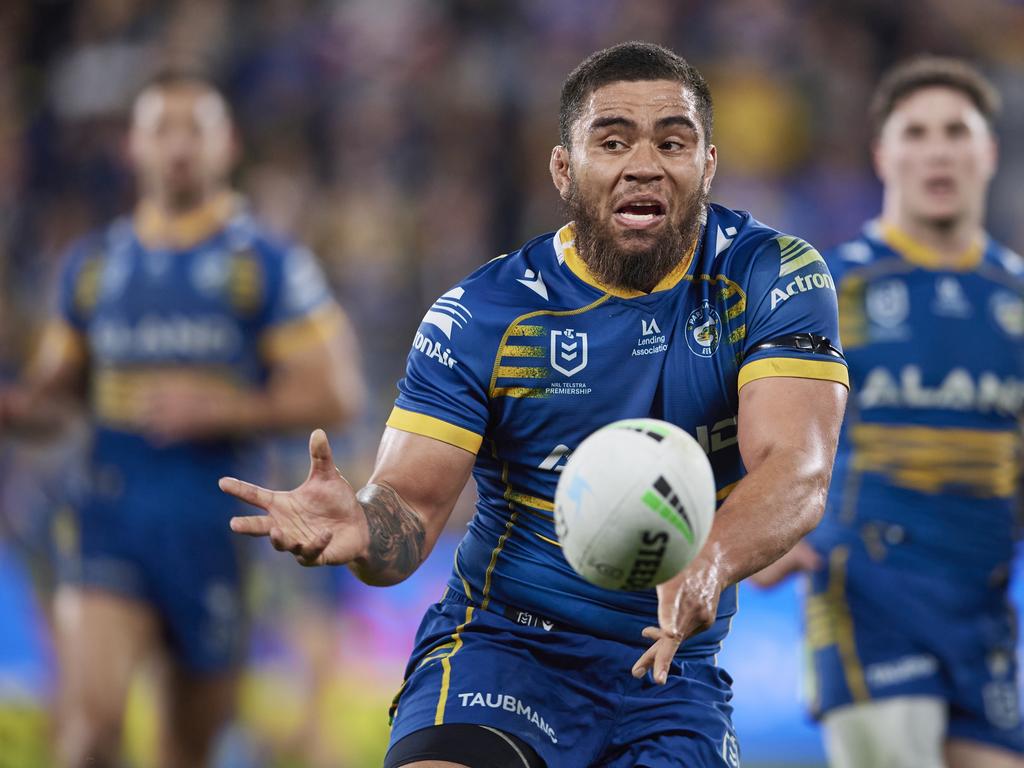 Isaiah Papali'i of the Eels is dominating the FRF and 2RF positions. Picture: Brett Hemmings/Getty Images