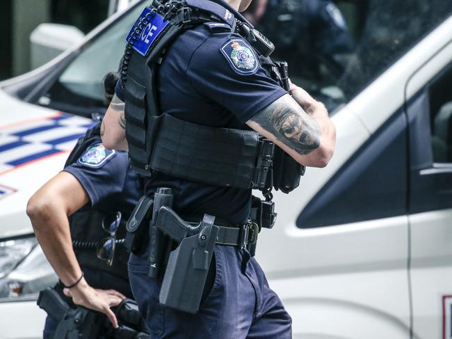 BRISBANE, AUSTRALIA - NewsWire Photos - JANUARY 17, 2025:  A generic photo of Queensland Police in Brisbanes CBD.Picture: NewsWire / Glenn Campbell