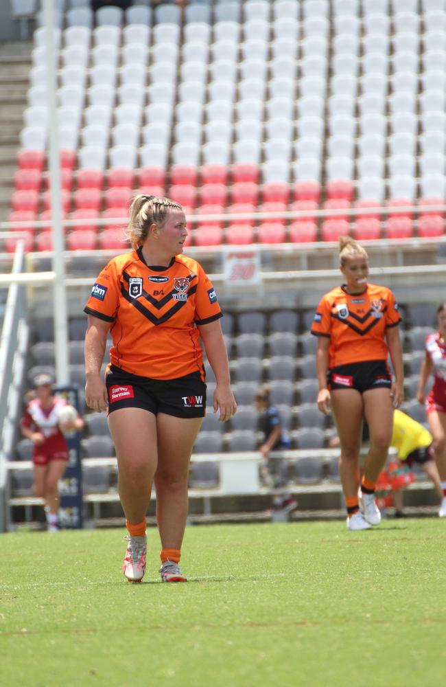 Shaylee Joseph. Harvey Norman under-19s action between Redcliffe and the Brisbane Tigers. Sunday February 11, 2024.