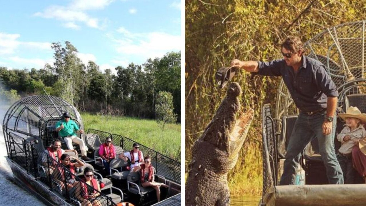 Two women have been airlifted to hospital after a boat operated by Outback Wrangler Matt Wright crashed in crocodile infested waters.