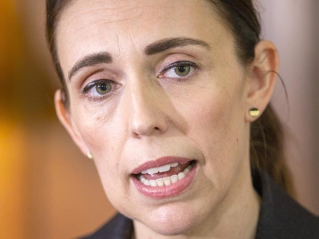 AUCKLAND, NEW ZEALAND - NOVEMBER 28: Prime Minister Jacinda Ardern speaks to media after the Erebus Memorial Event at Government House on November 28, 2019 in Auckland, New Zealand. Today marks 40 years since Air New Zealand Flight 901 crashed into Mt Erebus, killing all 257 people on board. (Photo by Dave Rowland/Getty Images)