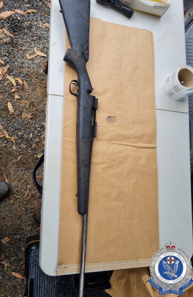 Police allege a stash of guns was uncovered. Picture: NSW Police