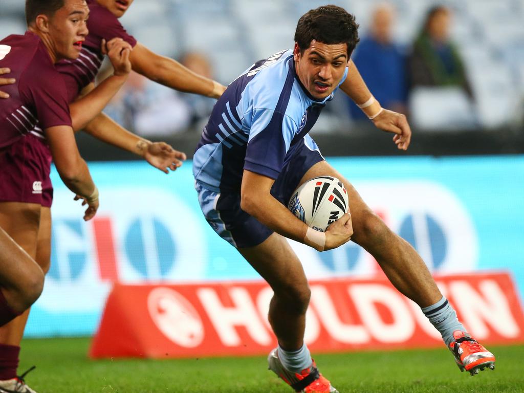 Reimis Smith playing for the NSW Blues under-16s in 2013.