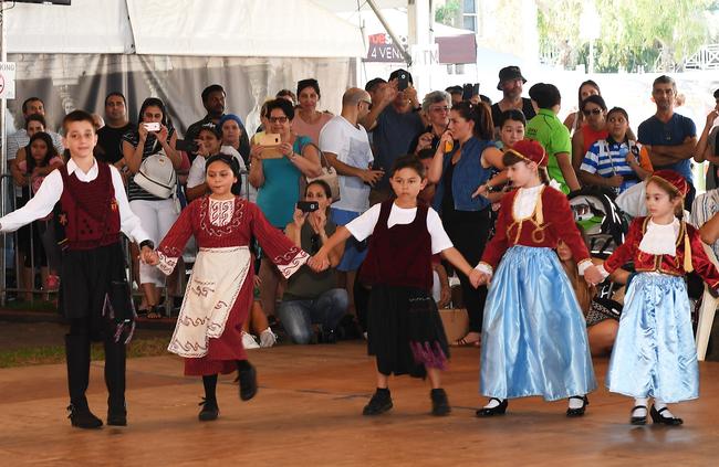 OPA School of Dance perform at the 2018 Greek GleNTi festival. Picture: Katrina Bridgeford