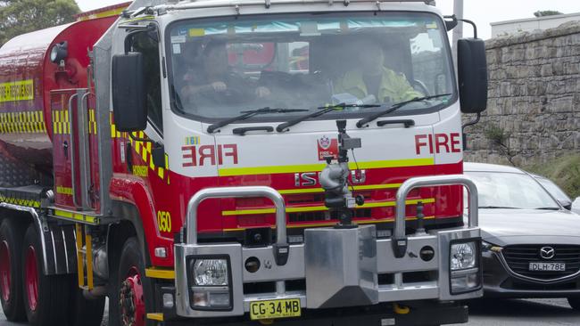 Emergency services are dealing with an out-of-control fire at North Head. Picture: Matrix