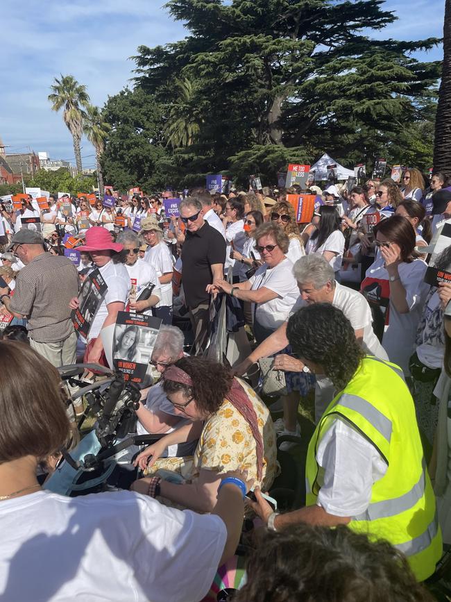 More than 600 Jewish women have condemned the selective silence of women’s rights organisations about the rape, murder, and kidnapping of Israeli women and children by Hamas on October 7. Picture: Cameron Stewart
