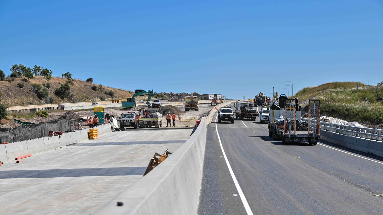 The new Pedler Creek Bridge on Main South Rd at Seaford Heights is 161m long. Picture: NCA NewsWire / Brenton Edwards