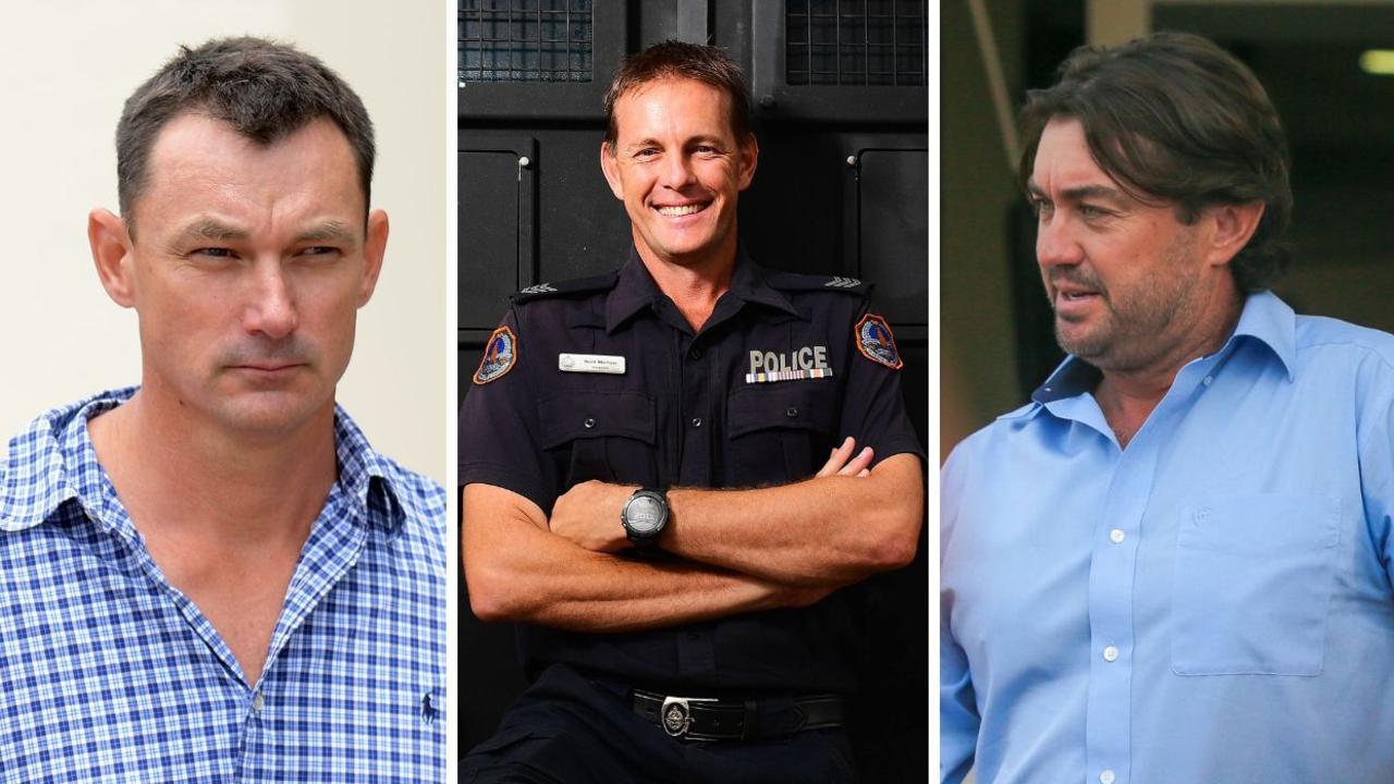 Helicopter pilot Michael Burbidge, former police officer Neil Mellon, and Outback Wrangler star Matt Wright.