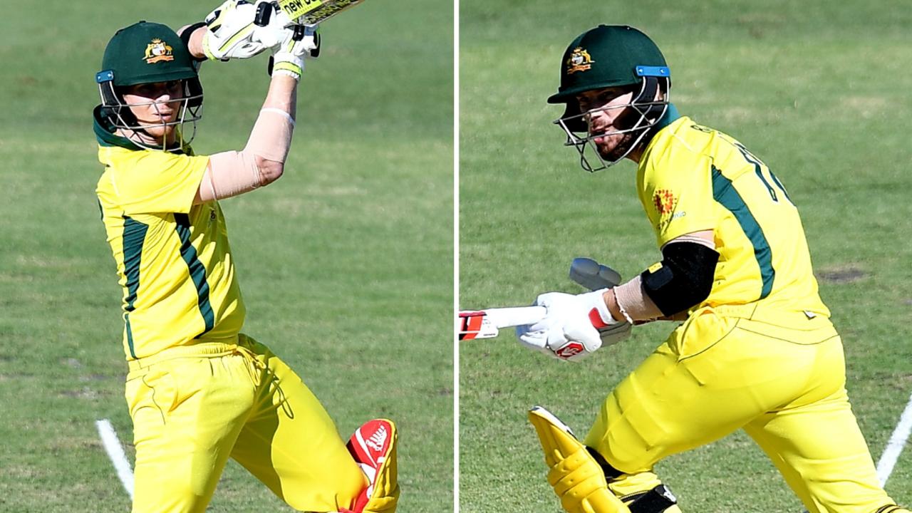 David Warner batted at No.3 in Australia’s first World Cup warm-up match, while Steve Smith couldn’t find his best. 