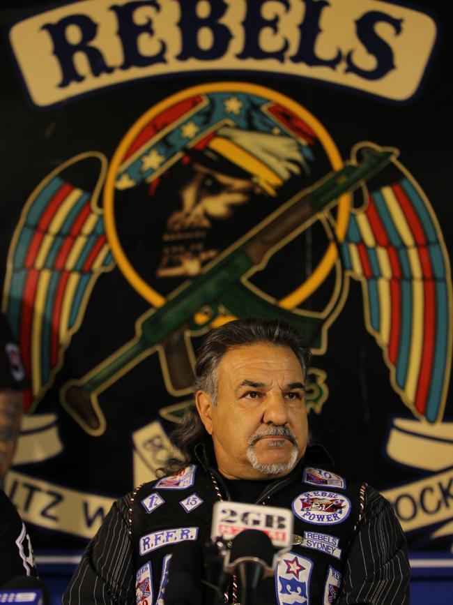 Former Rebels bikie gang national president Alex Vella. Mr Vella has been in exile since his visa was cancelled in 2014.