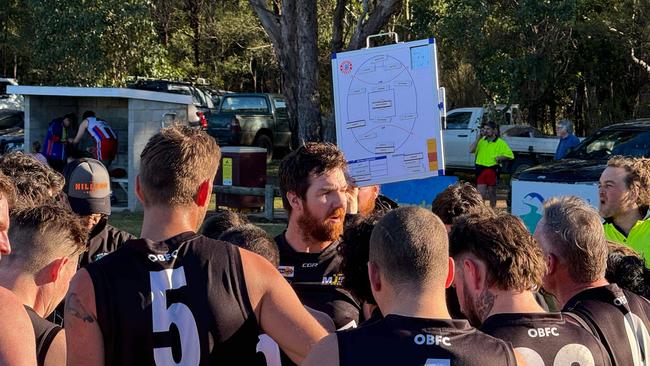 Omeo-Benambra coach Josh Piper has his team sitting on top of ladder at halfway mark of the season. Picture: Supplied
