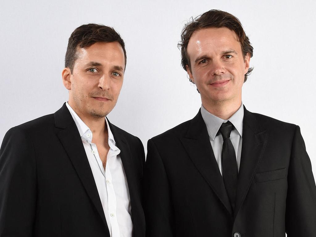 Brent Renaud (left) and his brother Craig Renaud at a media event in New York in 2015. Picture: Getty Images