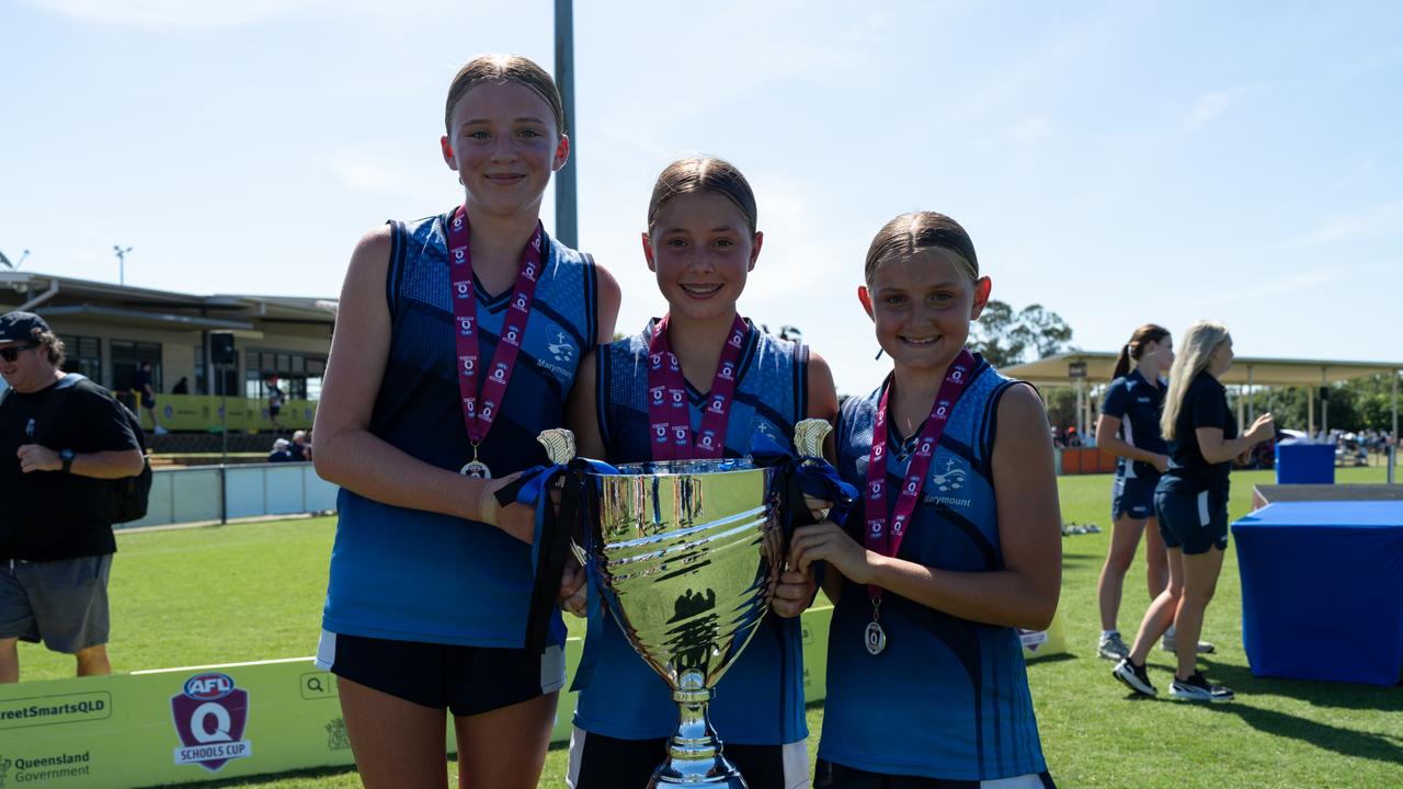 Action from the AFLQ Schools Cup State Finals. Picture: AFLQ.