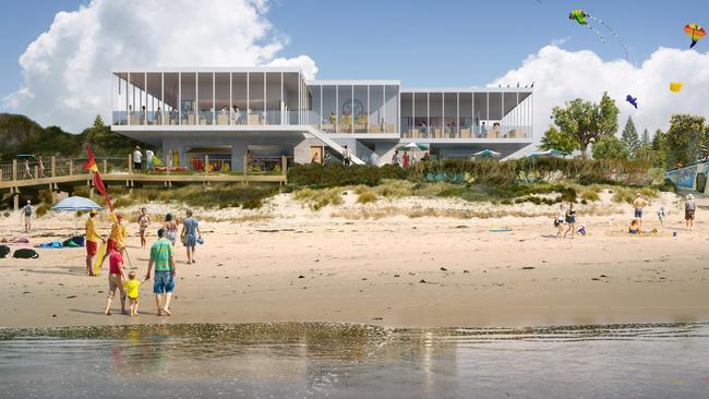 An artist's impression of the proposed new Normanville surf life saving club. Picture: Supplied