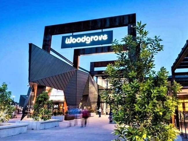 Mothers and children were forced to flee from Woodgrove Shopping Centre in Melton after a group of machete-wielding men became involved in a bloodied brawl. Picture: Supplied