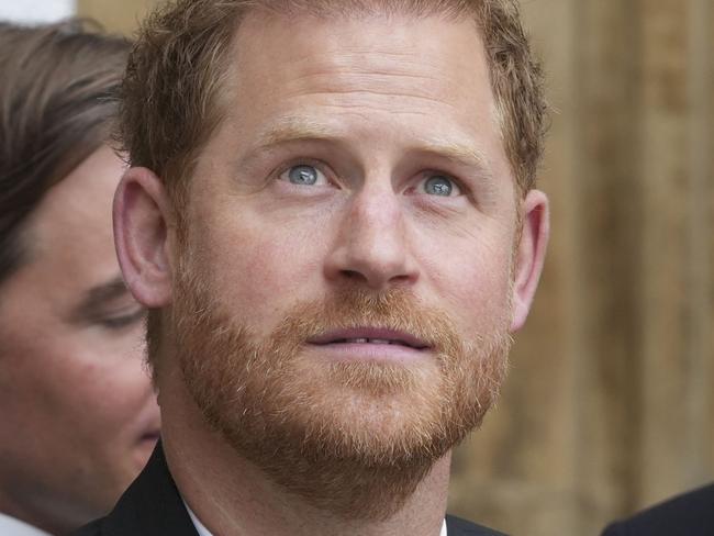 LONDON, ENGLAND - MAY 06: Prince Harry, Duke of Sussex and Jack Brooksbank (R) attend the Coronation of King Charles III and Queen Camilla on May 6, 2023 in London, England. The Coronation of Charles III and his wife, Camilla, as King and Queen of the United Kingdom of Great Britain and Northern Ireland, and the other Commonwealth realms takes place at Westminster Abbey today. Charles acceded to the throne on 8 September 2022, upon the death of his mother, Elizabeth II. (Photo by Dan Charity - WPA Pool/Getty Images)