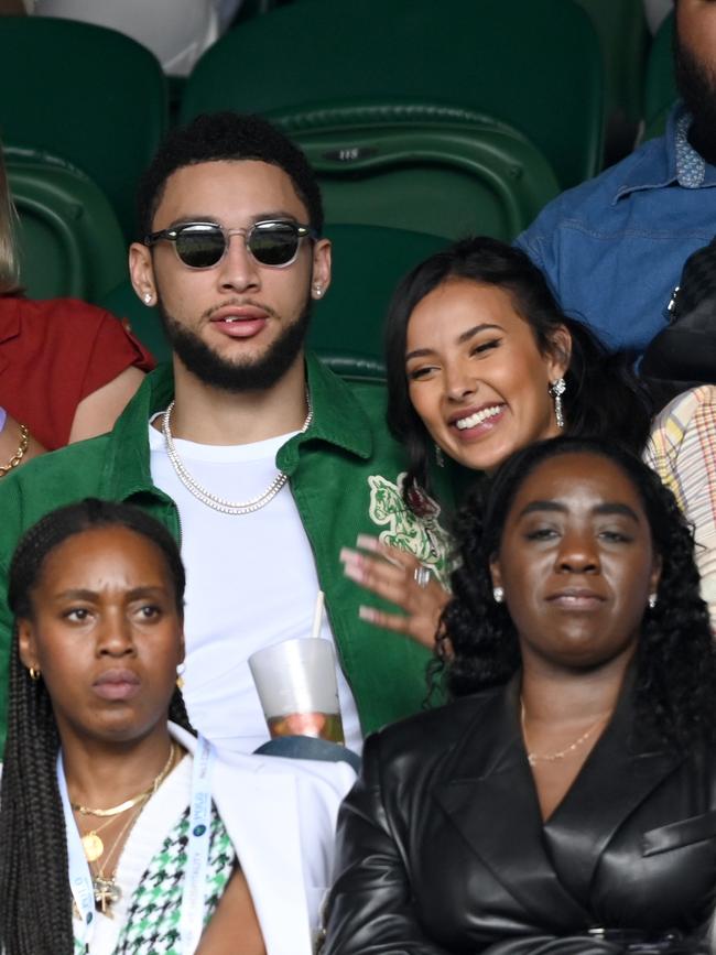 It’s official … Ben Simmons and Maya Jama. Picture: Karwai Tang