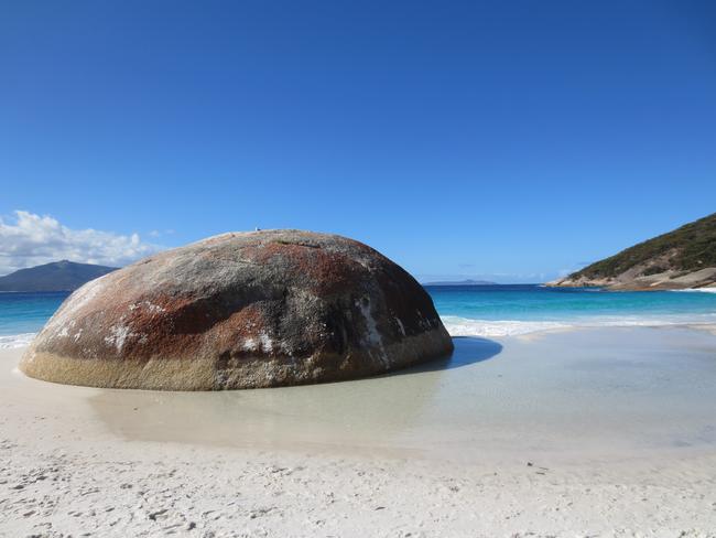 It’s a near-empty beach. Picture: Kate Schneider