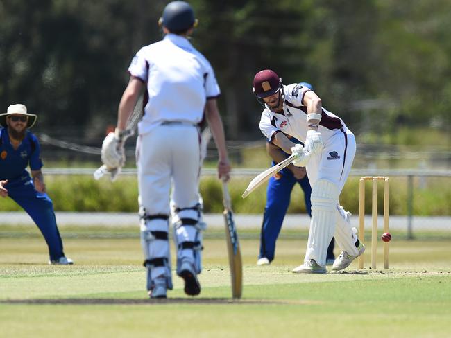 Jimmy Spargo bats for the Bullsharks. Picture: Lawrence Pinder