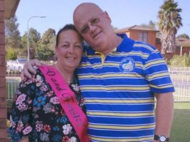 Victim Wayne Greenhalgh with wife Bronwyn / Picture: Facebook