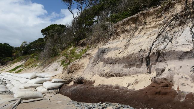 Serious erosion is continuing to cause concerns on Clarkes Beach in Byron Bay. Some of the beach access points remain closed as of Friday, September 18.