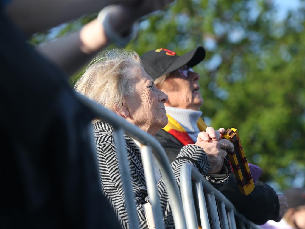 Netball fans. Gallery of fans at the GFNL grand final at Kardinia Park on Friday. Picture: Alan Barber