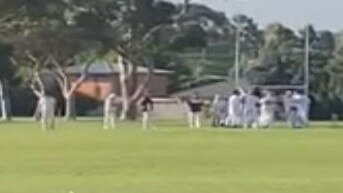 Police were called to the Manifold Heights v St Albans Breakwater GCA3 third division cricket match. Picture: Supplied.