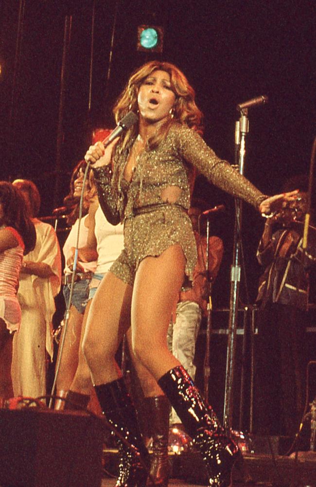 Tina Turner on stage as her career took off. Picture: NBC Universal/Foxtel