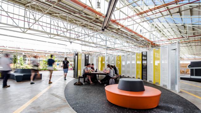 Inside the Tonsley Innovation District. Picture: Dan Schultz