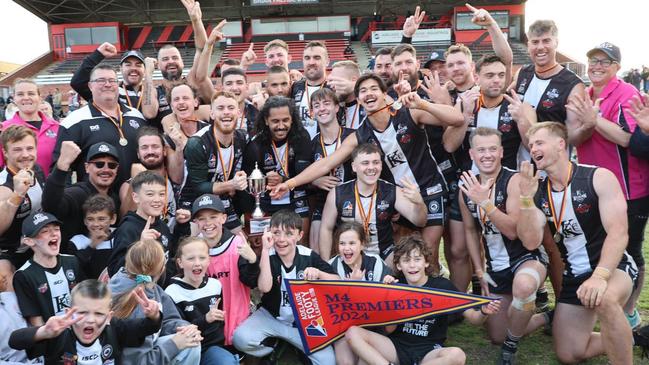 Kilburn celebrates back-to-back premierships. Picture: Kilburn Football Club