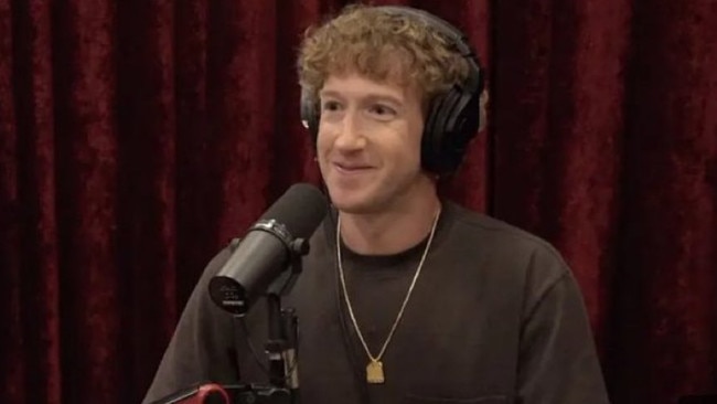 Mark Zuckerberg during his appearance on the Joe Rogan podcast.