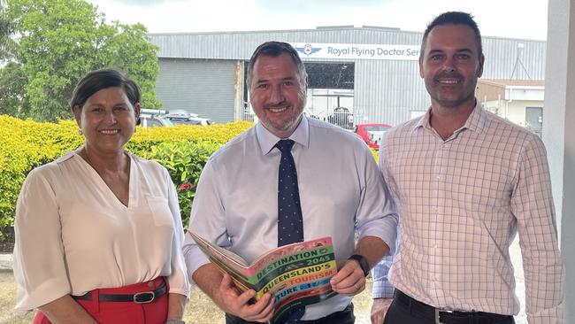 Member for Mundingburra Janelle Poole, Minister for the Environment and Tourism and Minister for Science and Innovation Andrew Powell and Member for Townsville Adam Baillie.