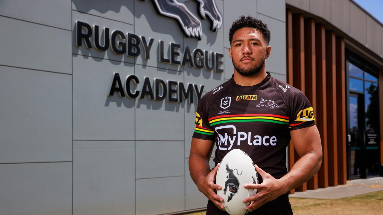 Daily Telegraph. 01, November, 2023. Paul Alamoti, at the Penrith Panthers Academy, today. Picture: Justin Lloyd.