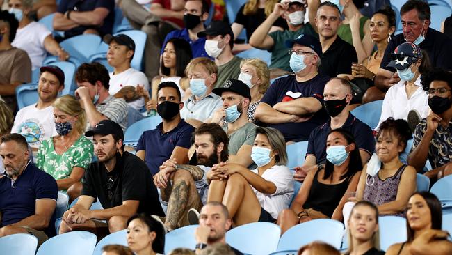 Crowds at this year’s Australian Open have been capped at 50 per cent. Picture: Getty Images