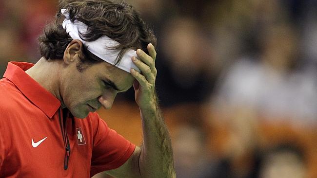 Roger Federer used to be angry, until he saw himself acting that way on film. Picture: AP