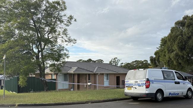 Police cordoned off the home after the home invasion.