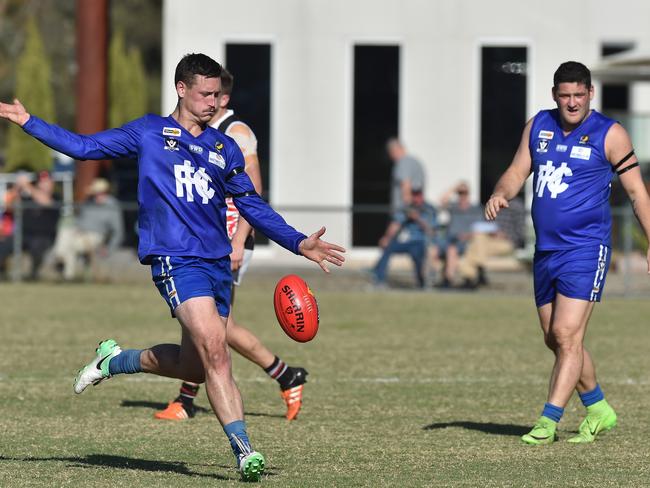 Taylor Stratton played for Hastings last season alongside Brendan Fevola. Picture: James Ross