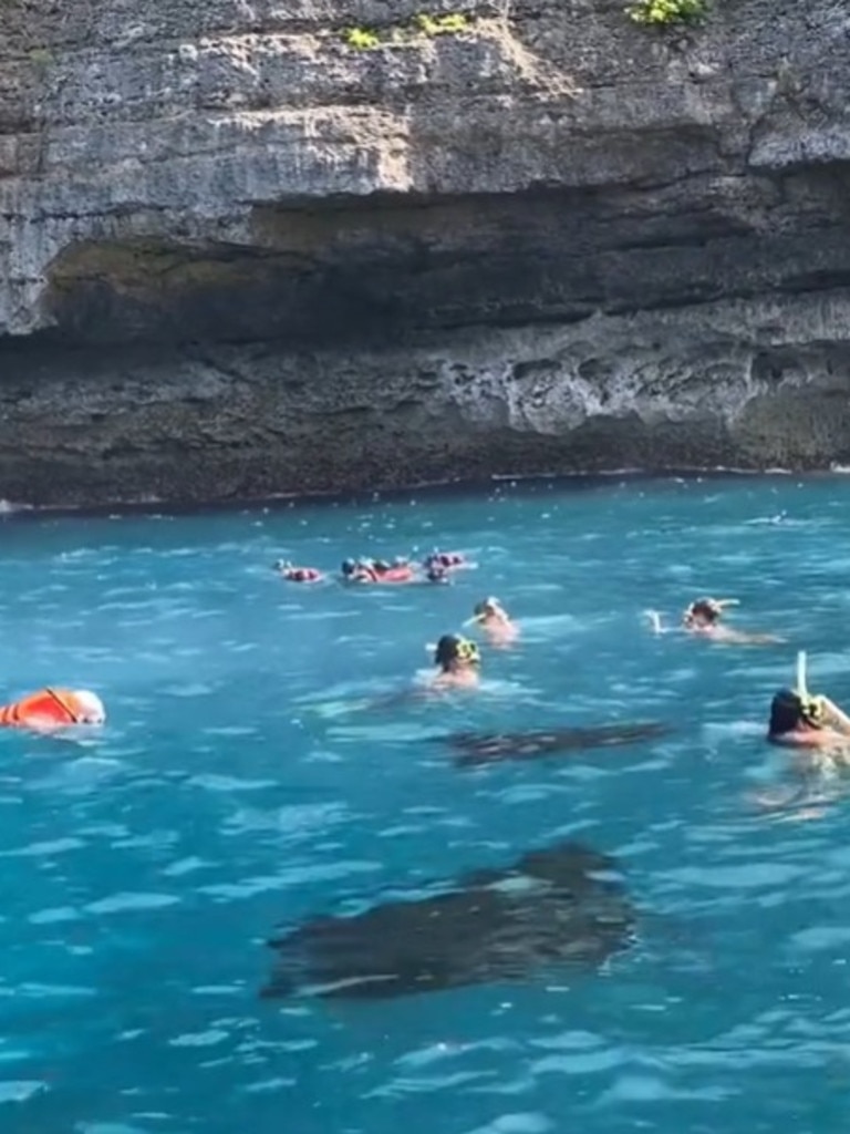 Manta Point is a popular diving spot near the island off Nusa Penida in Indonesia. Picture: TikTok