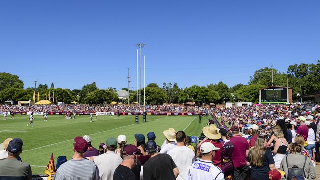 NRL Pre-Season Challenge game between Broncos and Titans at Toowoomba Sports Ground, Sunday, February 16, 2025. Picture: Kevin Farmer