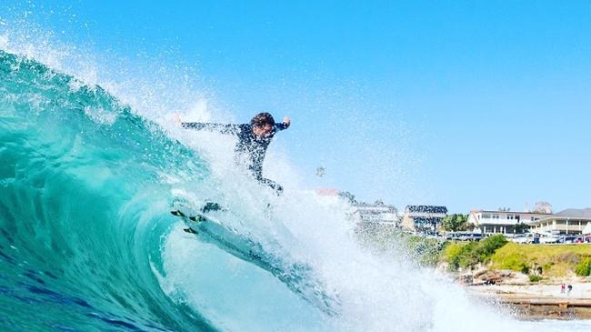 Picture of surfer from Manly Surf Guide Team Facebook.