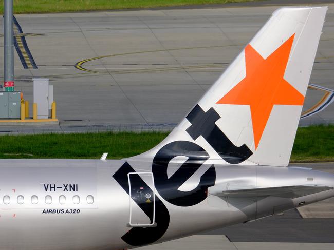 Mr McNeill and Ms Scott said the Jetstar plane had vomit on the carpet below the seats. Picture: Luis Enrique Ascui