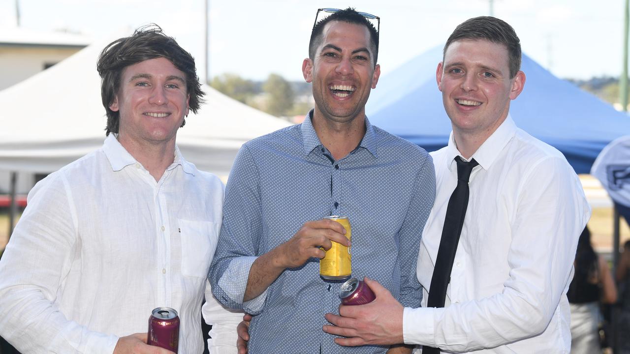 Gympie Times Ladies Day race day - Grant Luhrs, Grahame Hess and Kurt Long