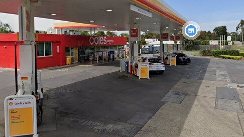 A four-times-over drunk driver crashed his car as he tried to leave the Coles Express servo in Frankston South.