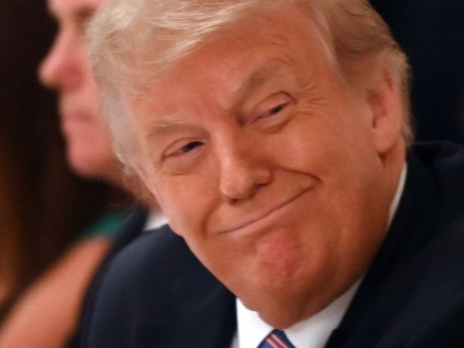 US President Donald Trump speaks at a roundtable discussion on the Safe Reopening of Americaâs Schools during the coronavirus pandemic, in the East Room of the White House on July 7, 2020, in Washington, DC. (Photo by JIM WATSON / AFP)