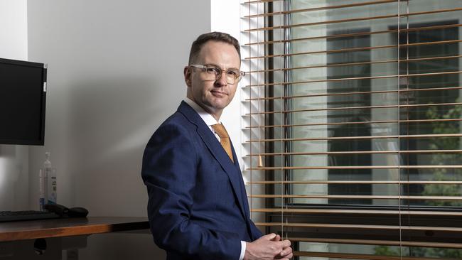 Australian politician Senator Andrew Bragg in his office at Parliament House in Canberra. Picture: Gary Ramage/NCA NewsWire