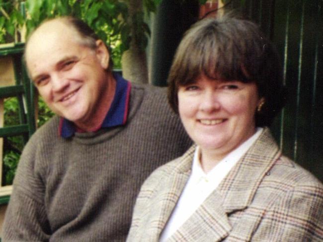 Keith Saunders with his late wife Barbara Saunders.