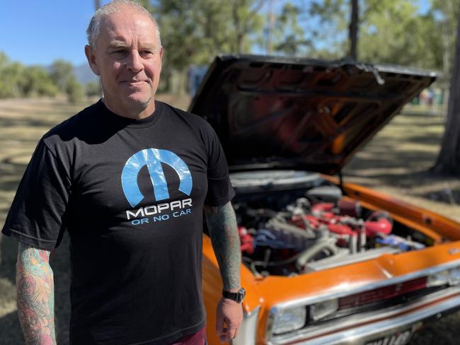 Townsville man Troy Wilson with his 1971 Valiant Charger. He explains how the shortage of LPG fuel supply in Townsville would affect him by tens of thousands of dollars. Picture: Chris Burns